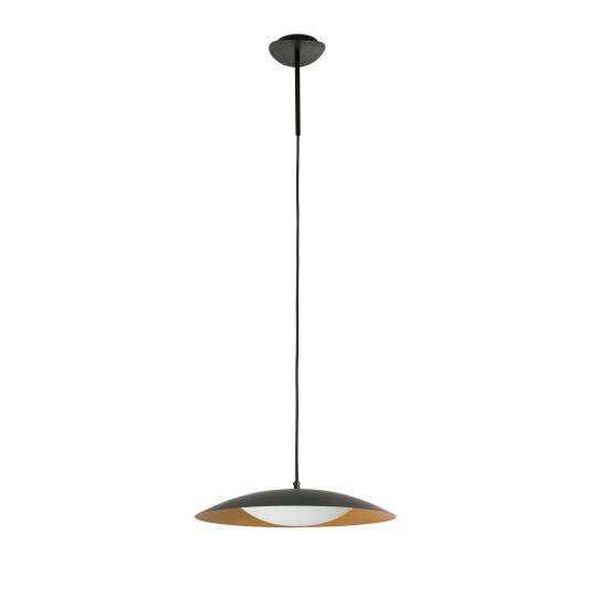 Colgante Slim negro y oro Faro